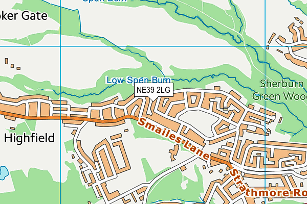 NE39 2LG map - OS VectorMap District (Ordnance Survey) NE39 2LG map - OS VectorMap District (Ordnance Survey)