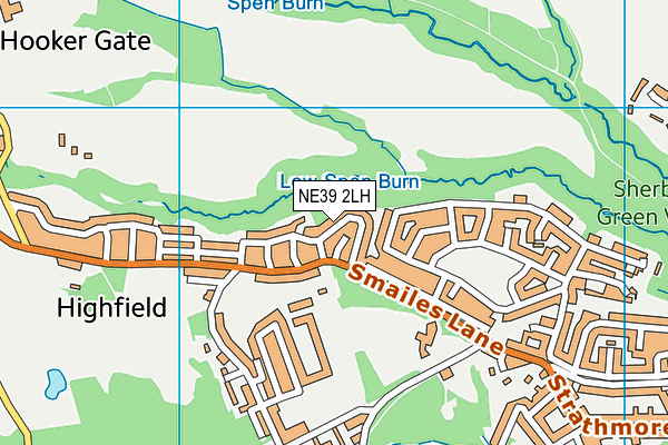 NE39 2LH map - OS VectorMap District (Ordnance Survey) NE39 2LH map - OS VectorMap District (Ordnance Survey)