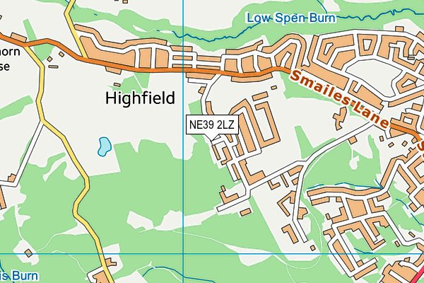 NE39 2LZ map - OS VectorMap District (Ordnance Survey) NE39 2LZ map - OS VectorMap District (Ordnance Survey)