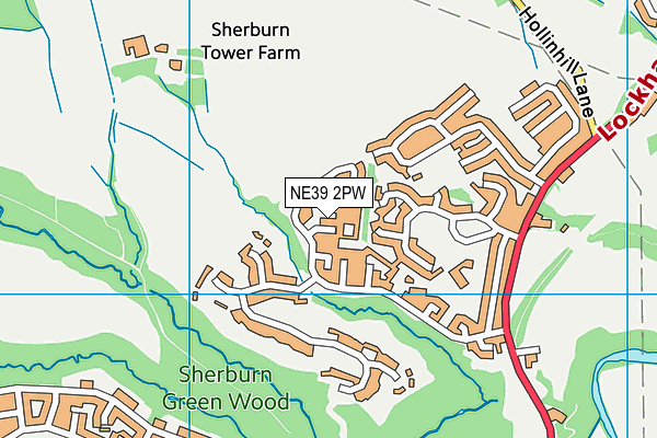 NE39 2PW map - OS VectorMap District (Ordnance Survey) NE39 2PW map - OS VectorMap District (Ordnance Survey)