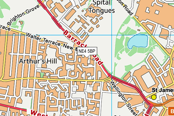NE4 5BP map - OS VectorMap District (Ordnance Survey) NE4 5BP map - OS VectorMap District (Ordnance Survey)