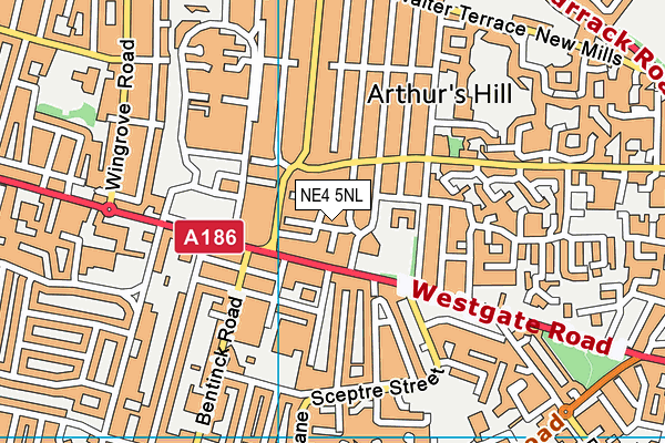 NE4 5NL map - OS VectorMap District (Ordnance Survey) NE4 5NL map - OS VectorMap District (Ordnance Survey)