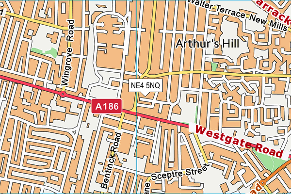 NE4 5NQ map - OS VectorMap District (Ordnance Survey) NE4 5NQ map - OS VectorMap District (Ordnance Survey)