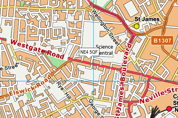 NE4 5QF map - OS VectorMap District (Ordnance Survey) NE4 5QF map - OS VectorMap District (Ordnance Survey)