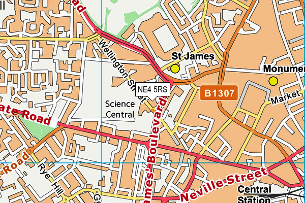 NE4 5RS map - OS VectorMap District (Ordnance Survey) NE4 5RS map - OS VectorMap District (Ordnance Survey)