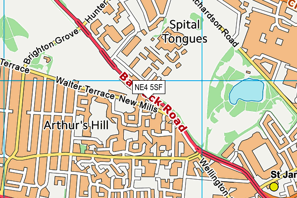 NE4 5SF map - OS VectorMap District (Ordnance Survey) NE4 5SF map - OS VectorMap District (Ordnance Survey)