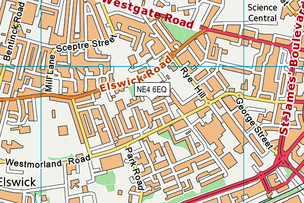 NE4 6EQ map - OS VectorMap District (Ordnance Survey) NE4 6EQ map - OS VectorMap District (Ordnance Survey)