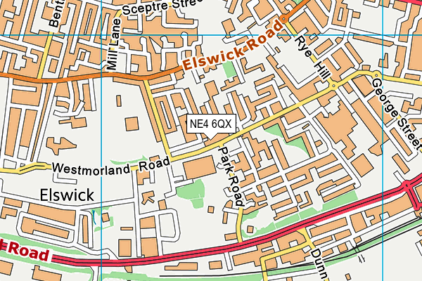 NE4 6QX map - OS VectorMap District (Ordnance Survey) NE4 6QX map - OS VectorMap District (Ordnance Survey)