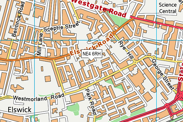 NE4 6RH map - OS VectorMap District (Ordnance Survey) NE4 6RH map - OS VectorMap District (Ordnance Survey)