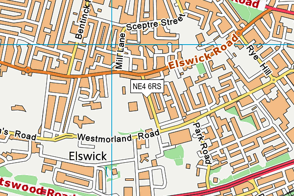 NE4 6RS map - OS VectorMap District (Ordnance Survey) NE4 6RS map - OS VectorMap District (Ordnance Survey)