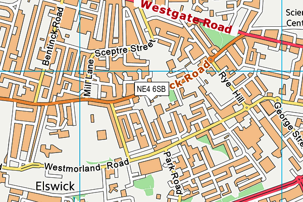 NE4 6SB map - OS VectorMap District (Ordnance Survey) NE4 6SB map - OS VectorMap District (Ordnance Survey)