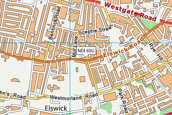 NE4 6SU map - OS VectorMap District (Ordnance Survey) NE4 6SU map - OS VectorMap District (Ordnance Survey)