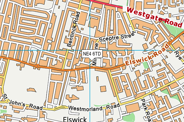 NE4 6TD map - OS VectorMap District (Ordnance Survey) NE4 6TD map - OS VectorMap District (Ordnance Survey)