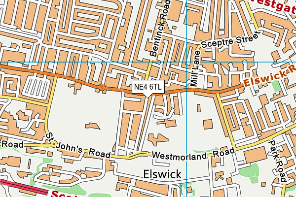NE4 6TL map - OS VectorMap District (Ordnance Survey) NE4 6TL map - OS VectorMap District (Ordnance Survey)