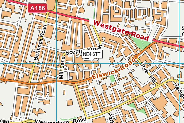 NE4 6TT map - OS VectorMap District (Ordnance Survey) NE4 6TT map - OS VectorMap District (Ordnance Survey)