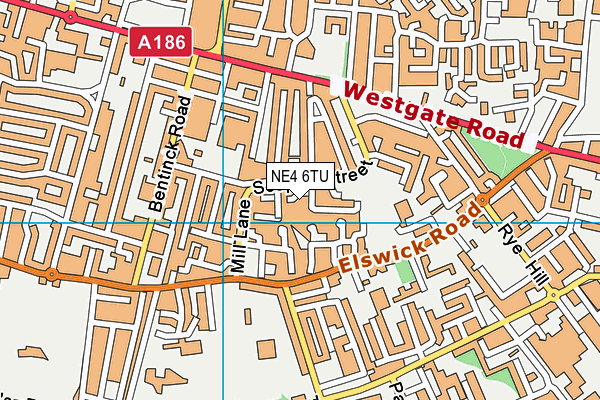 NE4 6TU map - OS VectorMap District (Ordnance Survey) NE4 6TU map - OS VectorMap District (Ordnance Survey)