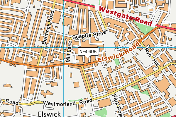 NE4 6UB map - OS VectorMap District (Ordnance Survey) NE4 6UB map - OS VectorMap District (Ordnance Survey)