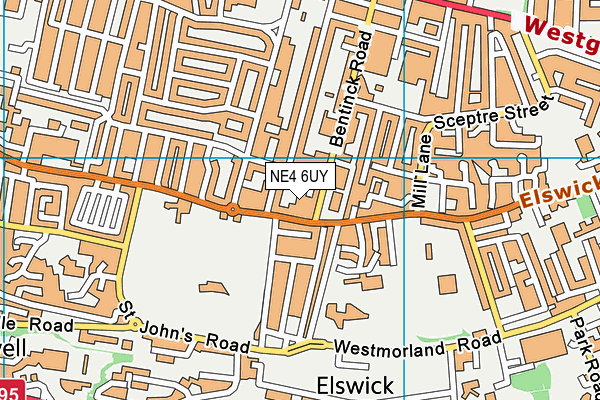NE4 6UY map - OS VectorMap District (Ordnance Survey) NE4 6UY map - OS VectorMap District (Ordnance Survey)
