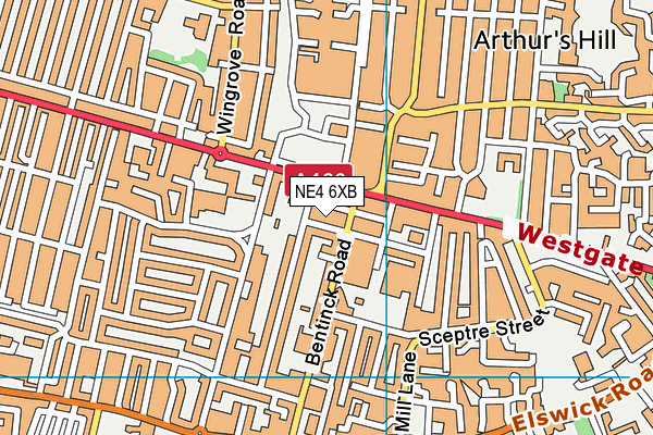 NE4 6XB map - OS VectorMap District (Ordnance Survey) NE4 6XB map - OS VectorMap District (Ordnance Survey)