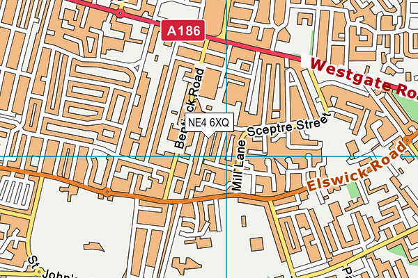 NE4 6XQ map - OS VectorMap District (Ordnance Survey) NE4 6XQ map - OS VectorMap District (Ordnance Survey)
