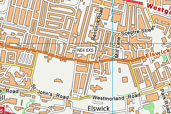 NE4 6XS map - OS VectorMap District (Ordnance Survey) NE4 6XS map - OS VectorMap District (Ordnance Survey)