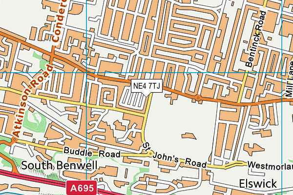 NE4 7TJ map - OS VectorMap District (Ordnance Survey) NE4 7TJ map - OS VectorMap District (Ordnance Survey)