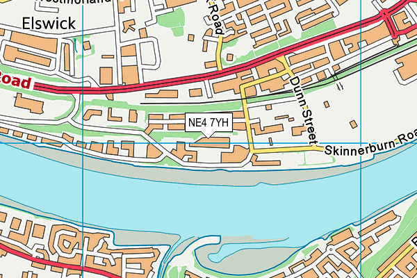 NE4 7YH map - OS VectorMap District (Ordnance Survey) NE4 7YH map - OS VectorMap District (Ordnance Survey)