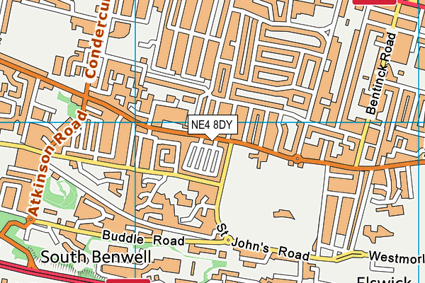NE4 8DY map - OS VectorMap District (Ordnance Survey) NE4 8DY map - OS VectorMap District (Ordnance Survey)