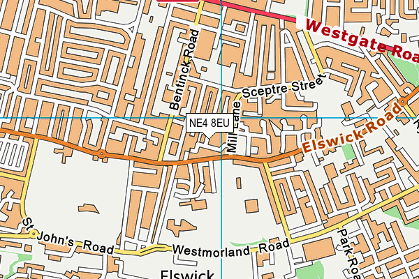 NE4 8EU map - OS VectorMap District (Ordnance Survey) NE4 8EU map - OS VectorMap District (Ordnance Survey)