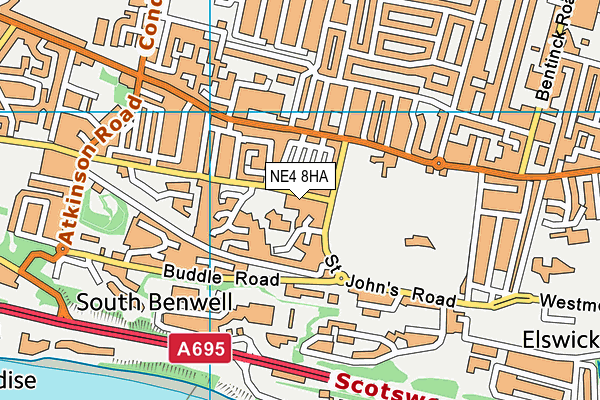 NE4 8HA map - OS VectorMap District (Ordnance Survey) NE4 8HA map - OS VectorMap District (Ordnance Survey)