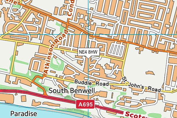 NE4 8HW map - OS VectorMap District (Ordnance Survey) NE4 8HW map - OS VectorMap District (Ordnance Survey)