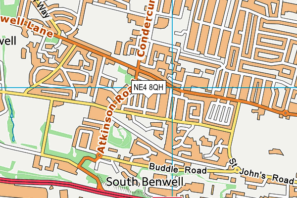 NE4 8QH map - OS VectorMap District (Ordnance Survey) NE4 8QH map - OS VectorMap District (Ordnance Survey)
