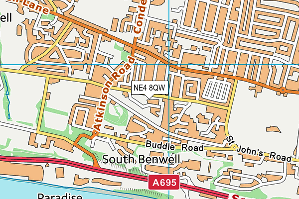 NE4 8QW map - OS VectorMap District (Ordnance Survey) NE4 8QW map - OS VectorMap District (Ordnance Survey)