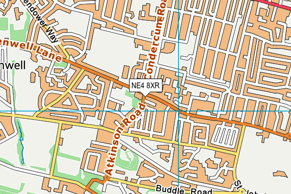 NE4 8XR map - OS VectorMap District (Ordnance Survey) NE4 8XR map - OS VectorMap District (Ordnance Survey)