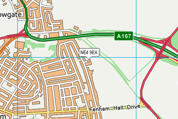 NE4 9EA map - OS VectorMap District (Ordnance Survey) NE4 9EA map - OS VectorMap District (Ordnance Survey)