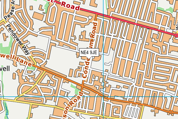 NE4 9JE map - OS VectorMap District (Ordnance Survey) NE4 9JE map - OS VectorMap District (Ordnance Survey)