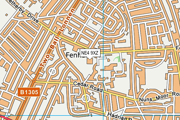 NE4 9XZ map - OS VectorMap District (Ordnance Survey) NE4 9XZ map - OS VectorMap District (Ordnance Survey)