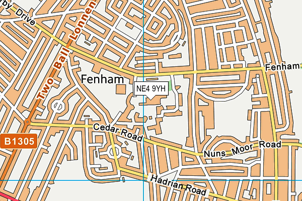 NE4 9YH map - OS VectorMap District (Ordnance Survey) NE4 9YH map - OS VectorMap District (Ordnance Survey)