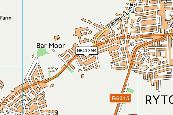 NE40 3AR map - OS VectorMap District (Ordnance Survey) NE40 3AR map - OS VectorMap District (Ordnance Survey)