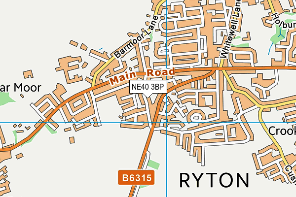 NE40 3BP map - OS VectorMap District (Ordnance Survey) NE40 3BP map - OS VectorMap District (Ordnance Survey)