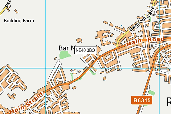 NE40 3BQ map - OS VectorMap District (Ordnance Survey) NE40 3BQ map - OS VectorMap District (Ordnance Survey)