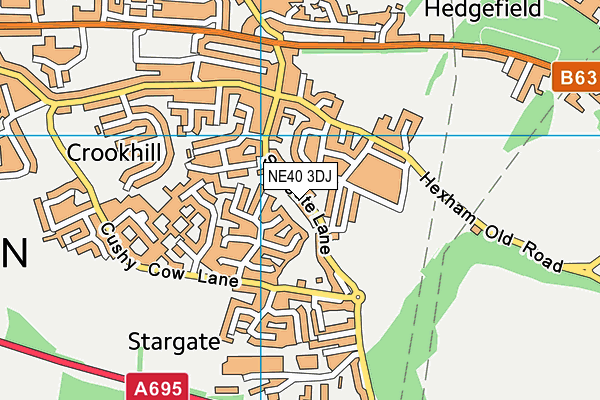 NE40 3DJ map - OS VectorMap District (Ordnance Survey) NE40 3DJ map - OS VectorMap District (Ordnance Survey)