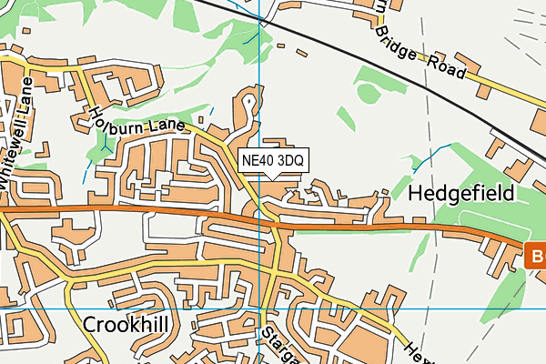 NE40 3DQ map - OS VectorMap District (Ordnance Survey)