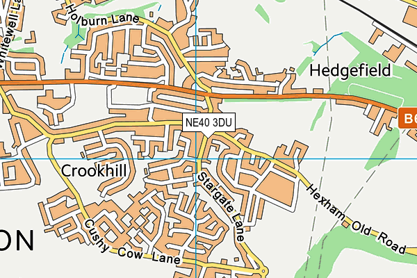NE40 3DU map - OS VectorMap District (Ordnance Survey) NE40 3DU map - OS VectorMap District (Ordnance Survey)