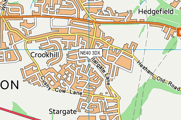 NE40 3DX map - OS VectorMap District (Ordnance Survey) NE40 3DX map - OS VectorMap District (Ordnance Survey)