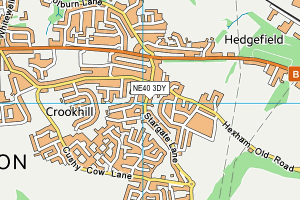 NE40 3DY map - OS VectorMap District (Ordnance Survey) NE40 3DY map - OS VectorMap District (Ordnance Survey)