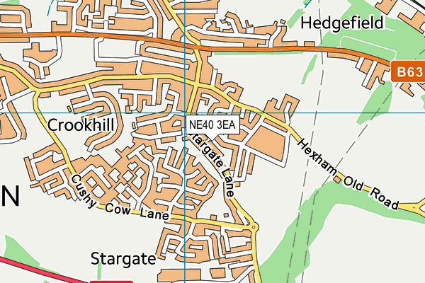 NE40 3EA map - OS VectorMap District (Ordnance Survey) NE40 3EA map - OS VectorMap District (Ordnance Survey)