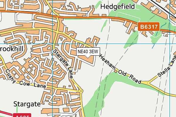 NE40 3EW map - OS VectorMap District (Ordnance Survey) NE40 3EW map - OS VectorMap District (Ordnance Survey)