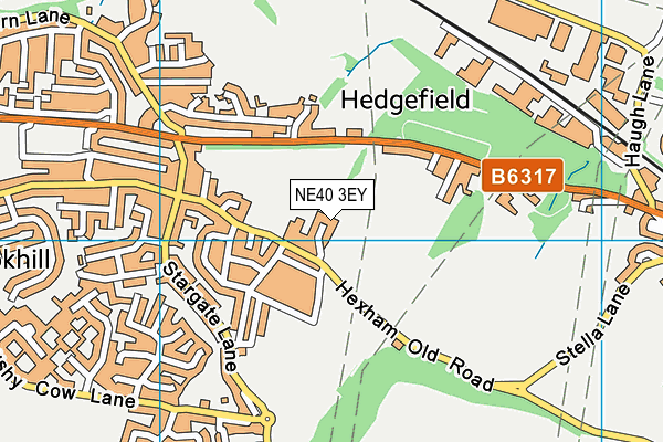 NE40 3EY map - OS VectorMap District (Ordnance Survey) NE40 3EY map - OS VectorMap District (Ordnance Survey)