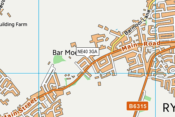 NE40 3GA map - OS VectorMap District (Ordnance Survey) NE40 3GA map - OS VectorMap District (Ordnance Survey)